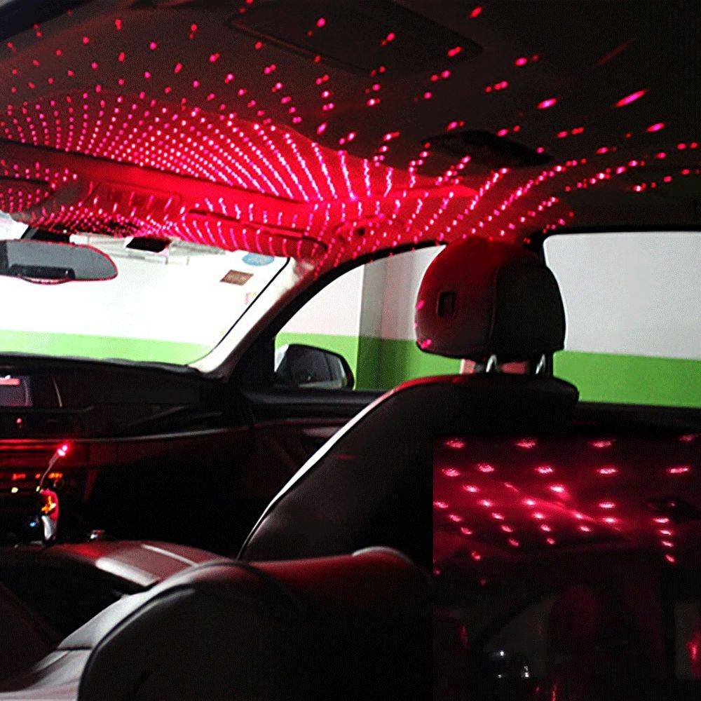 USB Ceiling Night Light Best Sellers Car Accessories Emitting Color : Purple|Pink 