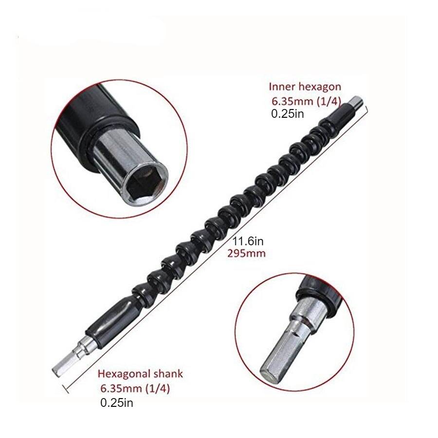 Flexi Shaft Drill Extension Car Repair & Specialty Tools Length : 200mm|295mm|400mm Flexi Shaft Drill Extension Car Repair & Specialty Tools Length : 200mm|295mm|400mm