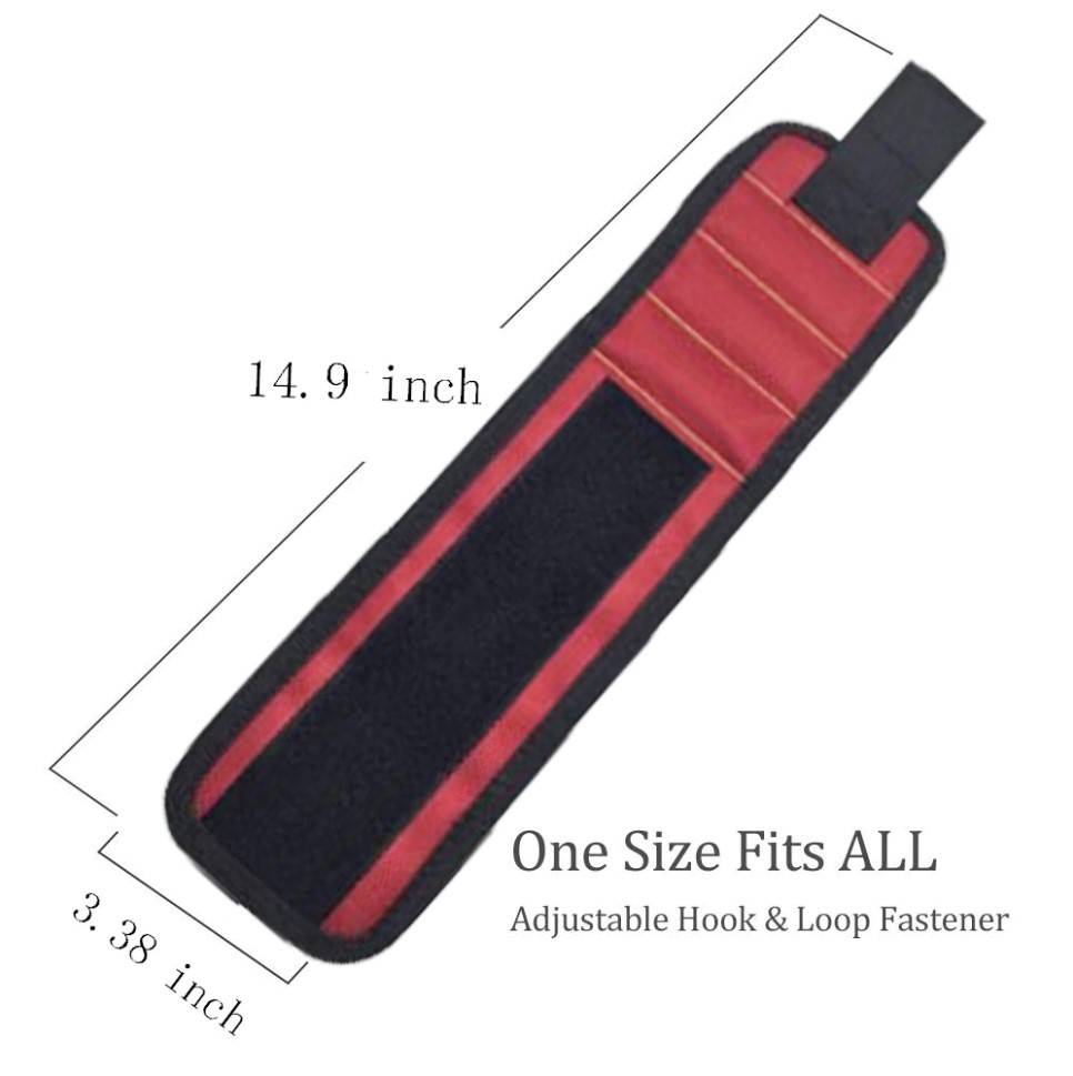 Magnetic Wristbands Car Repair & Specialty Tools Color : Red|Black Magnetic Wristbands Car Repair & Specialty Tools Color : Red|Black