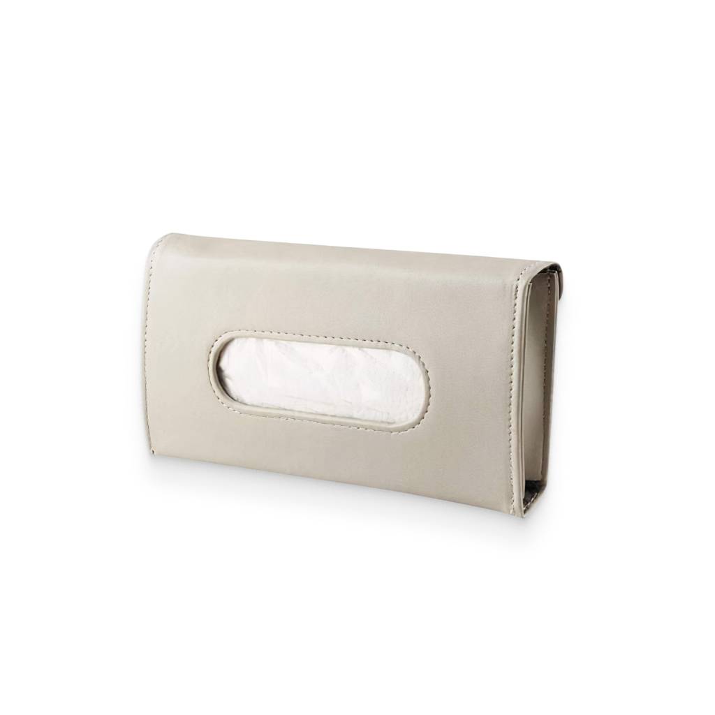 Beige Polyurethane Tissue Box Cover Car Organizers Beige Polyurethane Tissue Box Cover Car Organizers