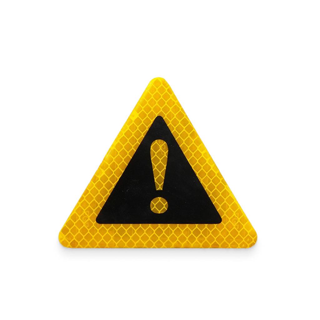 Yellow Reflective Emergency Warning Sticker Car Safety Yellow Reflective Emergency Warning Sticker Car Safety