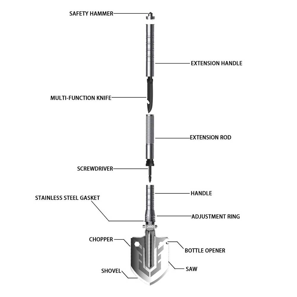 Multi-Purpose Folding Shovel Travel & Roadway Products Multi-Purpose Folding Shovel Travel & Roadway Products