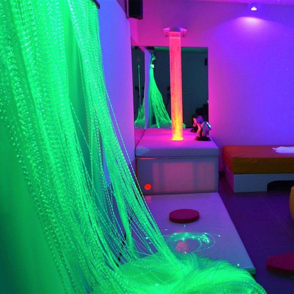 16W RGBW Sensory Curtain Fiber Optic Light with Bluetooth Control Lighting Wall Lamps Specifications : 450pcs 0.75mm 4M 