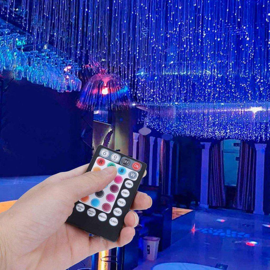 16W RGBW Sensory Curtain Fiber Optic Light with Bluetooth Control Lighting Wall Lamps Specifications : 450pcs 0.75mm 4M 