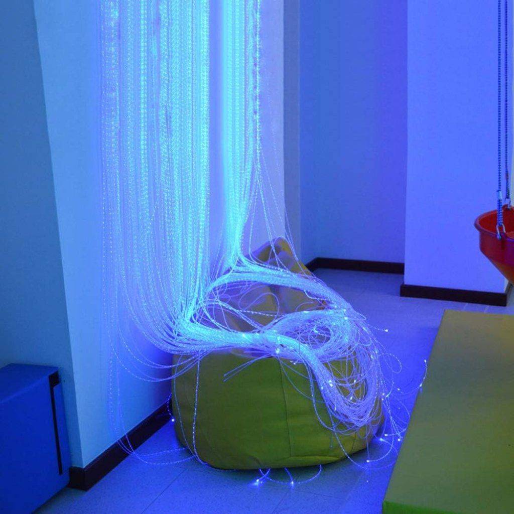 16W RGBW Sensory Curtain Fiber Optic Light with Bluetooth Control Lighting Wall Lamps Specifications : 450pcs 0.75mm 4M 