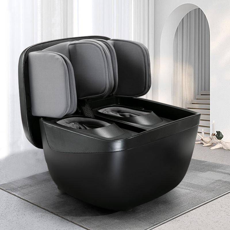 2 in 1 Heated Foot and Leg Massager with Shiatsu and Air Compression Advanced Technologies Massage & Spa Gadgets Color : Black 