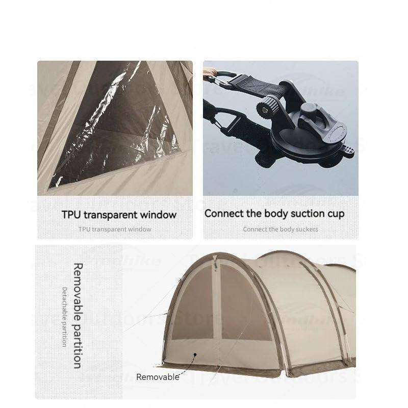 3-4 Person Outdoor Tunnel Tent Patio, Lawn & Garden Tents & Hardtops Color : Gold 3-4 Person Outdoor Tunnel Tent Patio, Lawn & Garden Tents & Hardtops Color : Gold