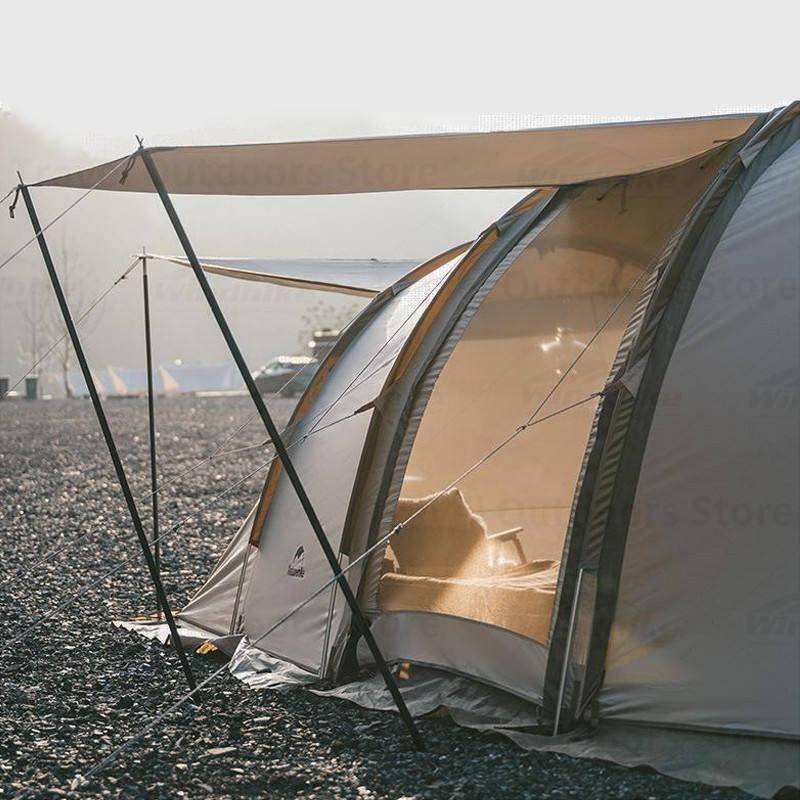 3-4 Person Outdoor Tunnel Tent Patio, Lawn & Garden Tents & Hardtops Color : Gold 3-4 Person Outdoor Tunnel Tent Patio, Lawn & Garden Tents & Hardtops Color : Gold