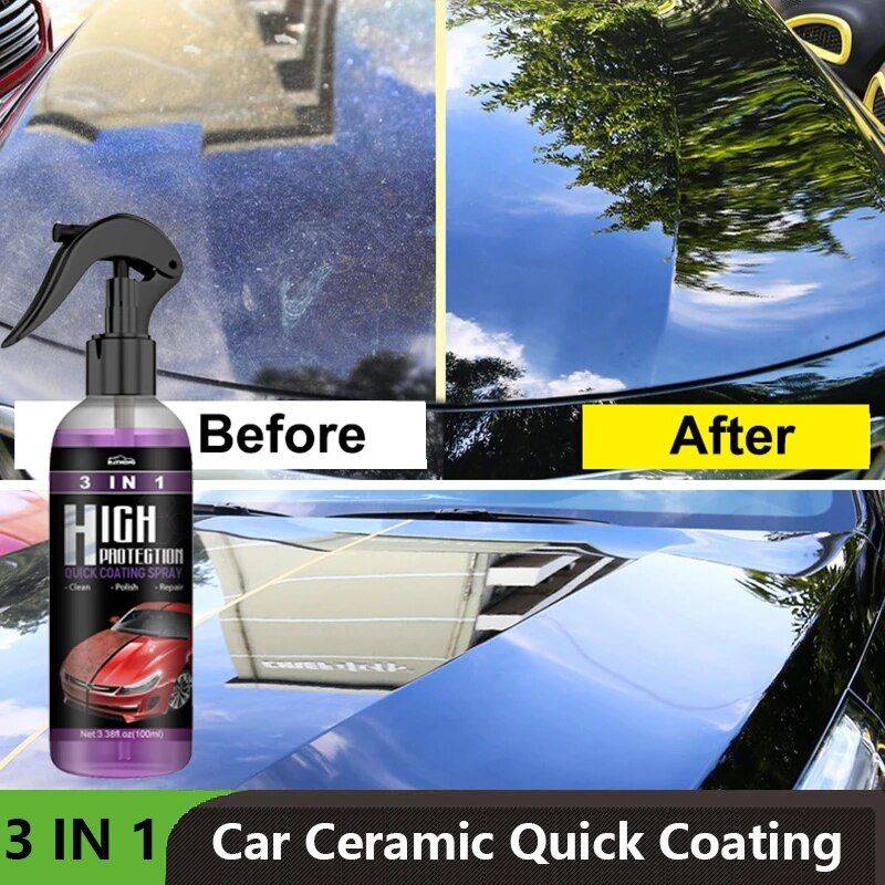 3-in-1 Nano Ceramic Car Coating Spray: Hydrophobic Polish, Scratch Repair & Paint Protection Car Wash & Maintenance Volume : 30ML|100ML|100ML 3-in-1 Nano Ceramic Car Coating Spray: Hydrophobic Polish, Scratch Repair & Paint Protection Car Wash & Maintenance Volume : 30ML|100ML|100ML