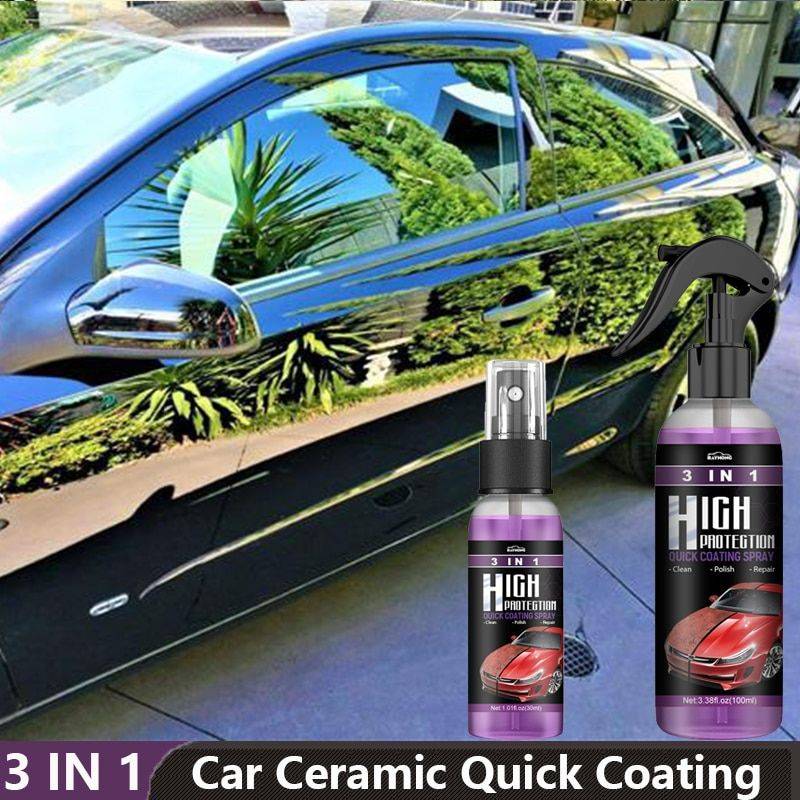 3-in-1 Nano Ceramic Car Coating Spray: Hydrophobic Polish, Scratch Repair & Paint Protection Car Wash & Maintenance Volume : 30ML|100ML|100ML 3-in-1 Nano Ceramic Car Coating Spray: Hydrophobic Polish, Scratch Repair & Paint Protection Car Wash & Maintenance Volume : 30ML|100ML|100ML