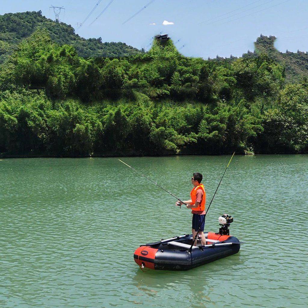 3.6M Thickened PVC Inflatable Kayak Inflatable Boats Patio, Lawn & Garden Color : Blue-White|Black-Red|Green 3.6M Thickened PVC Inflatable Kayak Inflatable Boats Patio, Lawn & Garden Color : Blue-White|Black-Red|Green