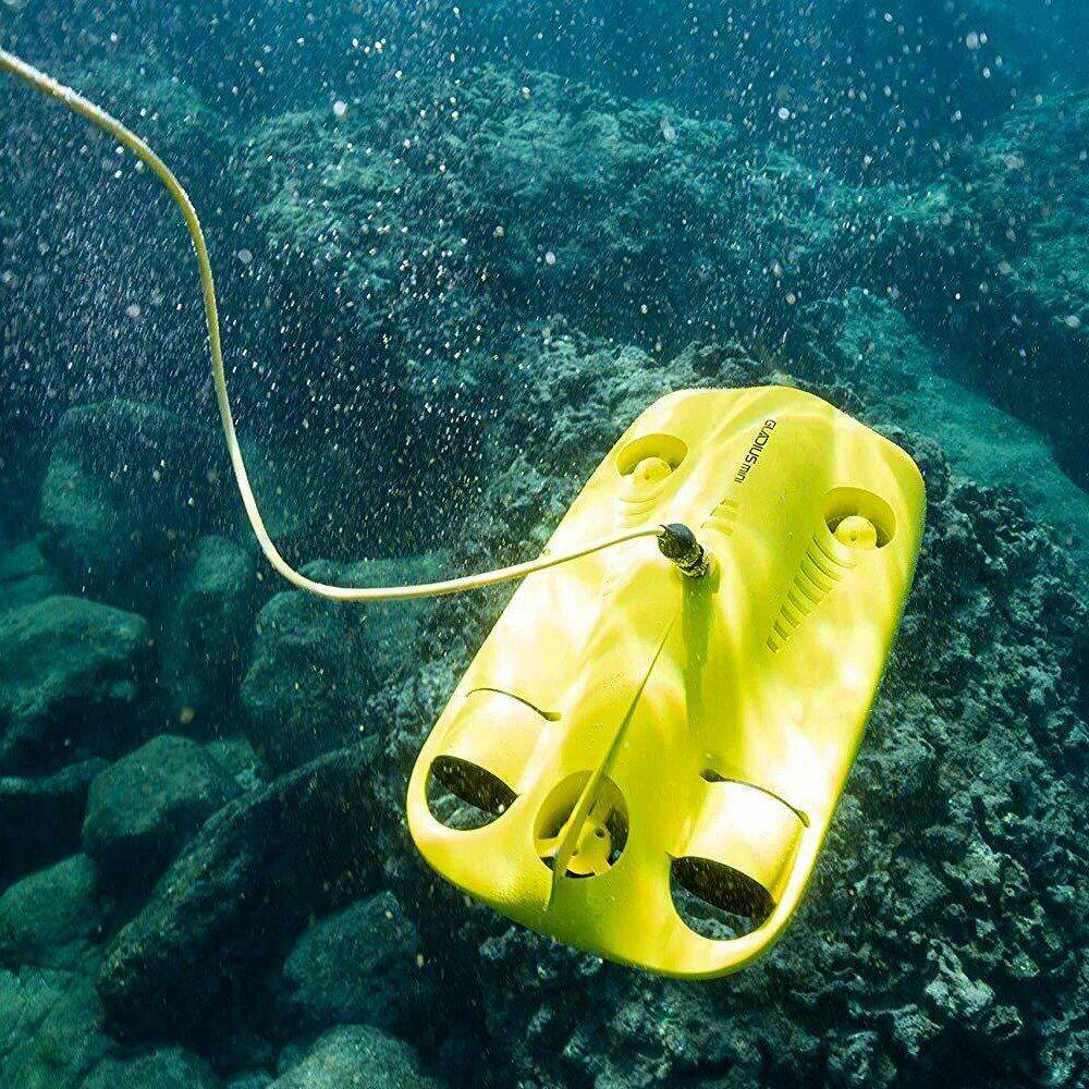 5-Thruster Mini Underwater Drone with 4K HD Camera and 100m Tether Advanced Technologies Drones Color : Yellow 5-Thruster Mini Underwater Drone with 4K HD Camera and 100m Tether Advanced Technologies Drones Color : Yellow
