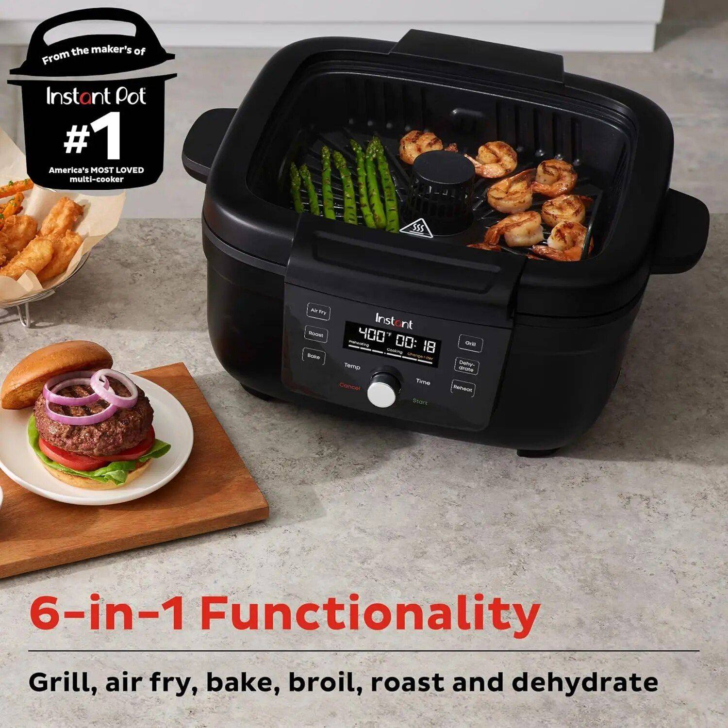 6-in-1 Indoor Grill & Air Fryer with Odor-Reducing Filter – Perfect for Healthy Cooking Grills Kitchen 6-in-1 Indoor Grill & Air Fryer with Odor-Reducing Filter - Perfect for Healthy Cooking Grills Kitchen