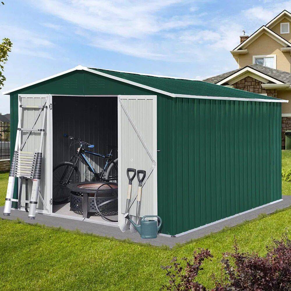 6′ x 8′ Multi-Use Metal Storage Shed: Secure, Durable & Spacious Patio, Lawn & Garden Storage Sheds 6' x 8' Multi-Use Metal Storage Shed: Secure, Durable & Spacious Patio, Lawn & Garden Storage Sheds