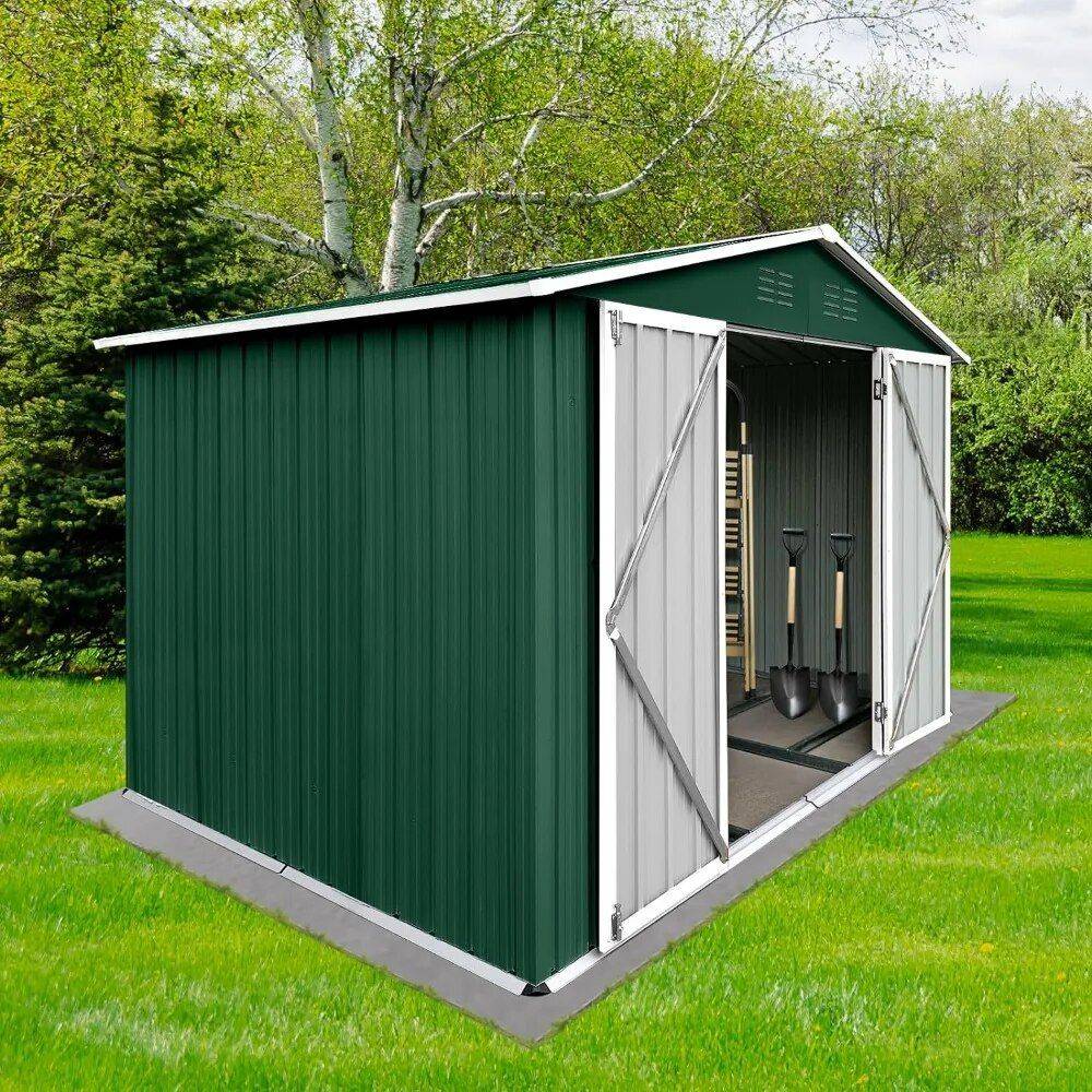 6′ x 8′ Multi-Use Metal Storage Shed: Secure, Durable & Spacious Patio, Lawn & Garden Storage Sheds 6' x 8' Multi-Use Metal Storage Shed: Secure, Durable & Spacious Patio, Lawn & Garden Storage Sheds