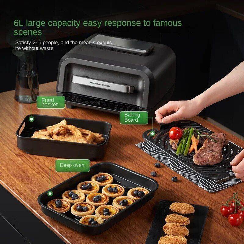 6L Precision Air Fryer: Healthy, Oil-Free, and Smoke-Free Cooking Delight Air Fryers Kitchen Color : Black 