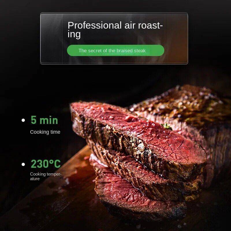 6L Precision Air Fryer: Healthy, Oil-Free, and Smoke-Free Cooking Delight Air Fryers Kitchen Color : Black 6L Precision Air Fryer: Healthy, Oil-Free, and Smoke-Free Cooking Delight Air Fryers Kitchen Color : Black