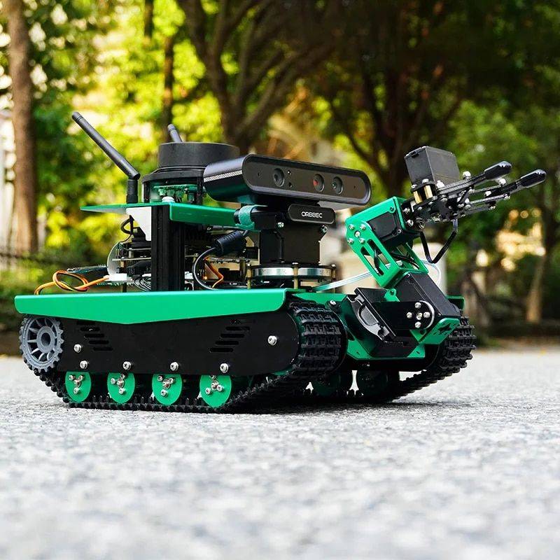 AI Vision Robot Tank Kit with Lidar & Python Programming Advanced Technologies Robots Type : With Jetson NANO 4GB AI Vision Robot Tank Kit with Lidar & Python Programming Advanced Technologies Robots Type : With Jetson NANO 4GB