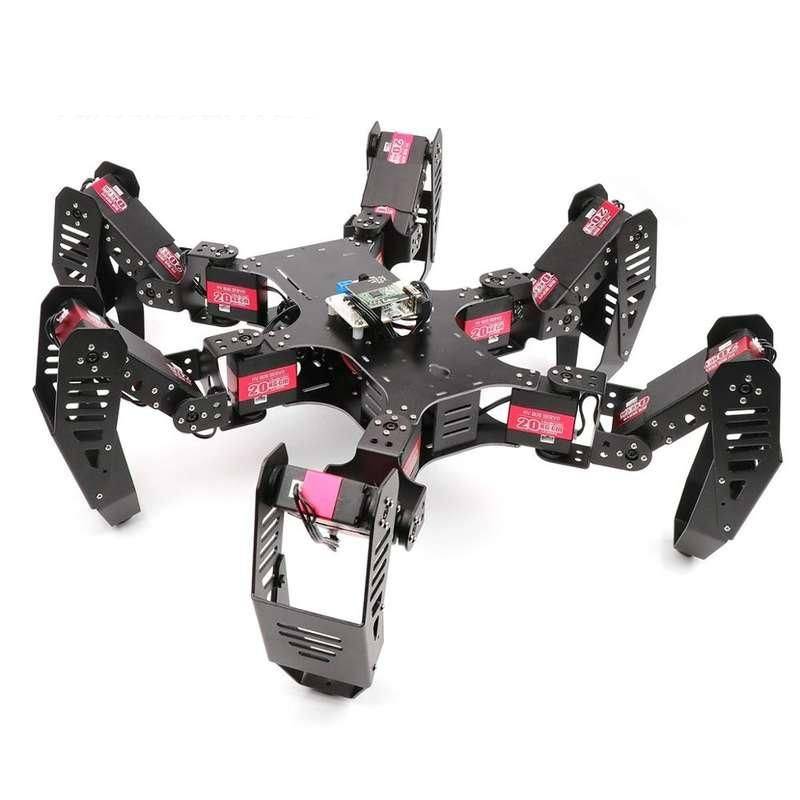 Advanced 18DOF Hexapod Robot Kit for Raspberry Pi 4B – DIY Educational Spider Robot Advanced Technologies Robots Type : Main Frame Set Advanced 18DOF Hexapod Robot Kit for Raspberry Pi 4B - DIY Educational Spider Robot Advanced Technologies Robots Type : Main Frame Set