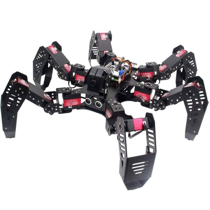Advanced 18DOF Hexapod Robot Kit for Raspberry Pi 4B – DIY Educational Spider Robot Advanced Technologies Robots Type : Main Frame Set Advanced 18DOF Hexapod Robot Kit for Raspberry Pi 4B - DIY Educational Spider Robot Advanced Technologies Robots Type : Main Frame Set