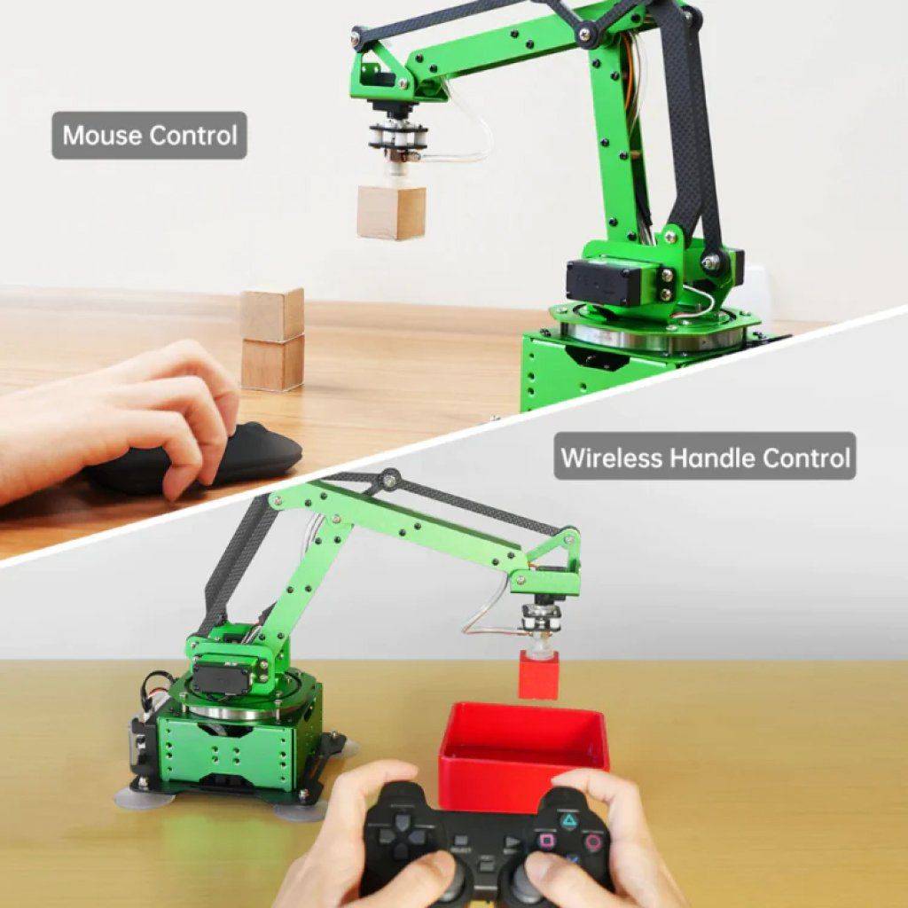 Advanced 4-DOF Air Pump Robotic Arm Kit with App Control & Open Source Technology Advanced Technologies Robots Kit : Starter kit 
