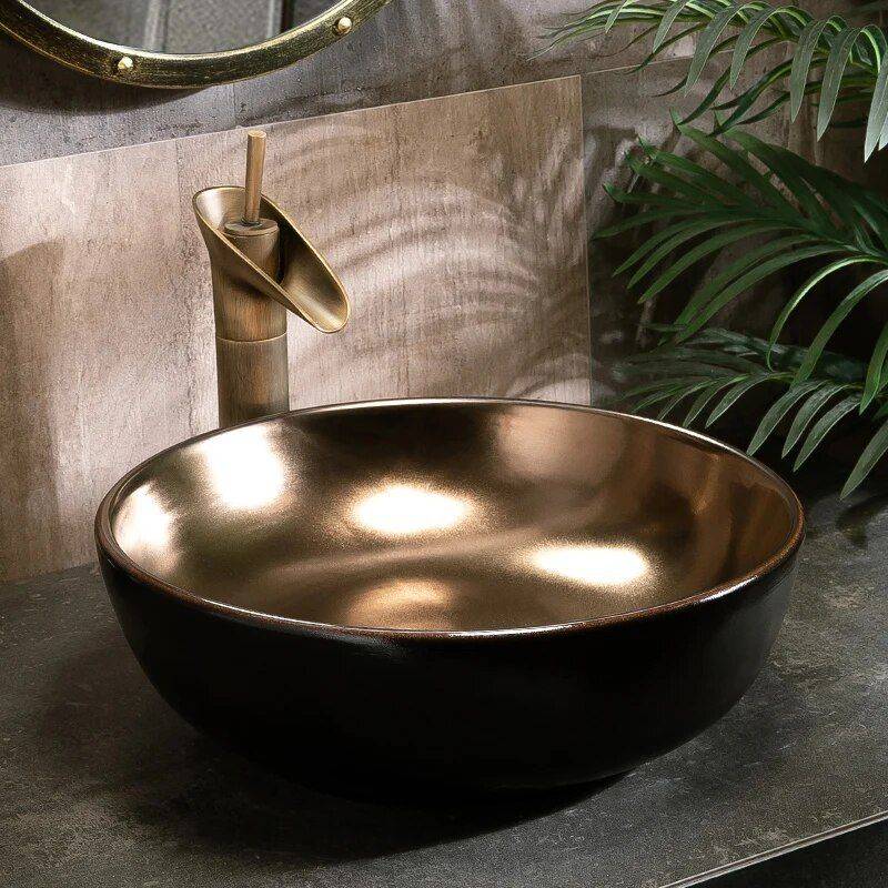 Artisan Oval Ceramic Porcelain Hand-Painted Wash Basin Bathroom Sinks Color : Accessories|Basin Artisan Oval Ceramic Porcelain Hand-Painted Wash Basin Bathroom Sinks Color : Accessories|Basin