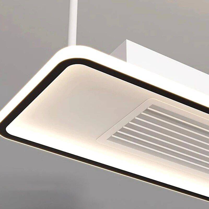 Bladeless LED Ceiling Fan with Adjustable Light & Remote Control Ceiling Lights Lighting Color : General black|General white|Heated black|Heated white Bladeless LED Ceiling Fan with Adjustable Light & Remote Control Ceiling Lights Lighting Color : General black|General white|Heated black|Heated white