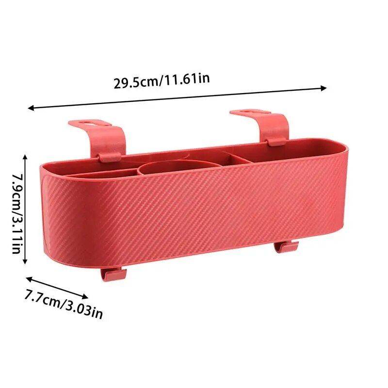 Car Seat Organizer with Cup Holder and Storage Tray – Universal Fit for Most Cars Car Organizers Color : Red|Black Car Seat Organizer with Cup Holder and Storage Tray - Universal Fit for Most Cars Car Organizers Color : Red|Black