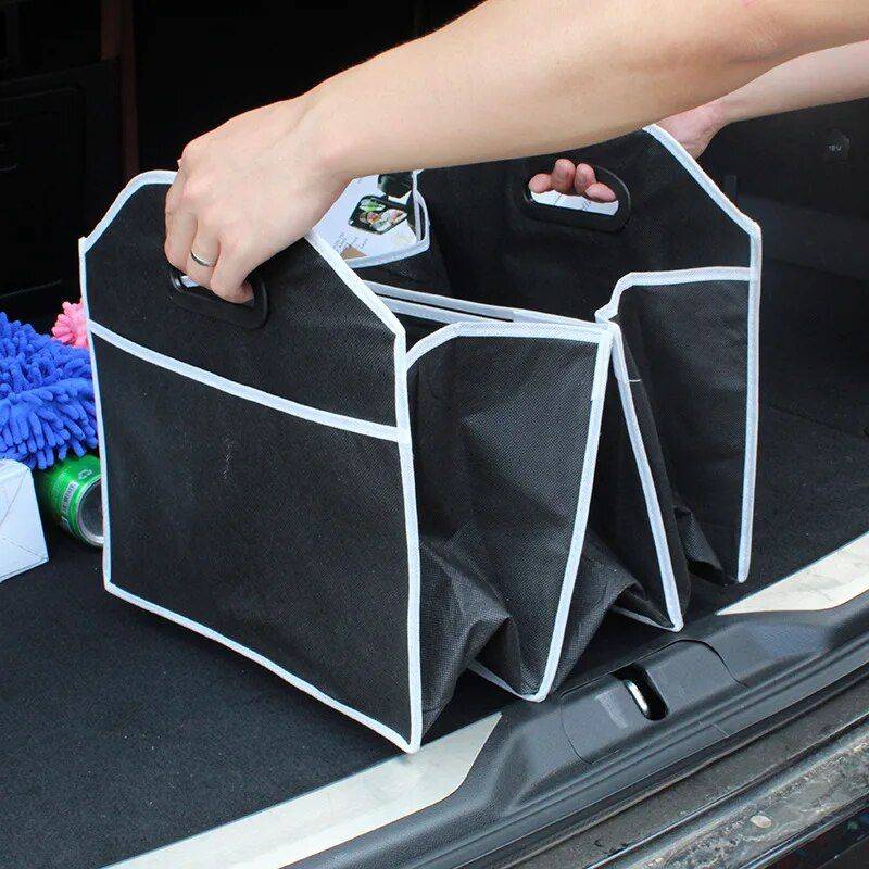 Car Trunk Multi-Pocket Folding Organizer Car Organizers Color Name : Black Car Trunk Multi-Pocket Folding Organizer Car Organizers Color Name : Black