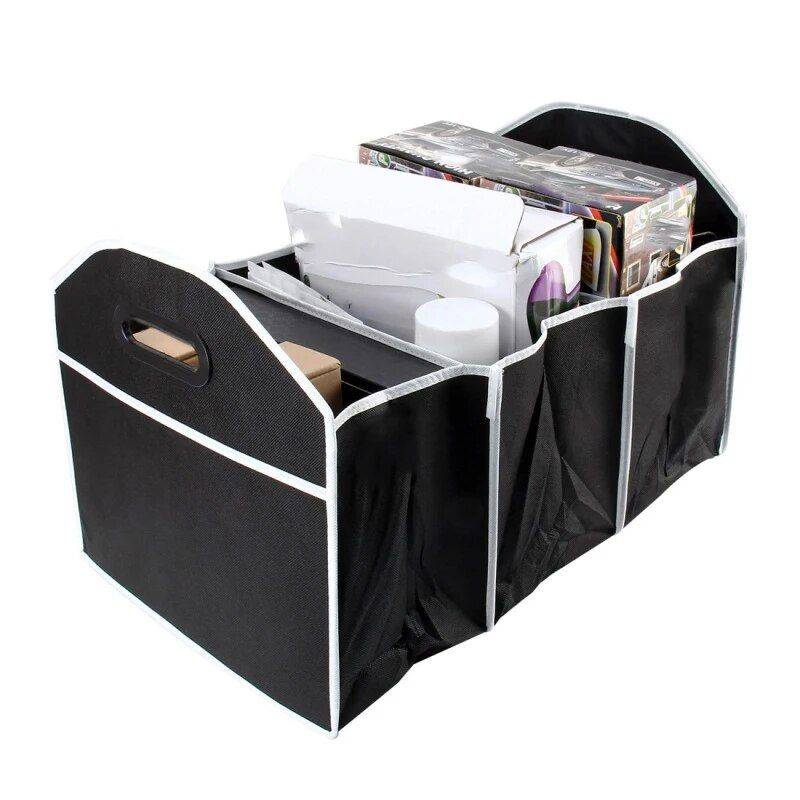 Car Trunk Multi-Pocket Folding Organizer Car Organizers Color Name : Black Car Trunk Multi-Pocket Folding Organizer Car Organizers Color Name : Black