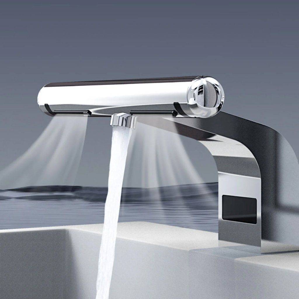 Classic Dual-Function Sensor Faucet with Integrated Air Hand Dryer Bathroom Shower Systems & Faucets Color : Silver Classic Dual-Function Sensor Faucet with Integrated Air Hand Dryer Bathroom Shower Systems & Faucets Color : Silver