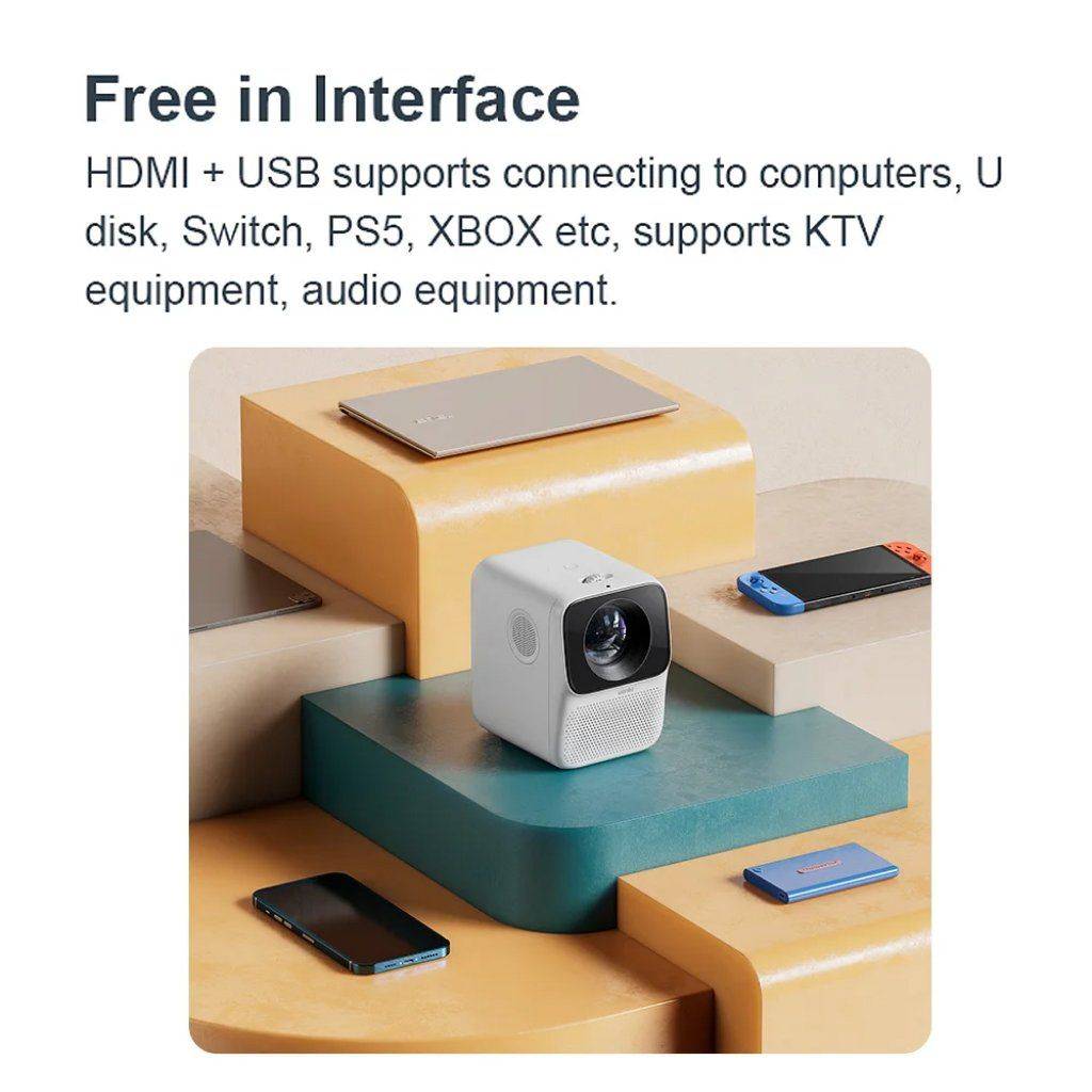 Compact Full HD 1080P Mini Projector with Bluetooth & 4K Support Home Electronics Projectors Type : T2 Max US Plug|T2 Max Set US Plug Compact Full HD 1080P Mini Projector with Bluetooth & 4K Support Home Electronics Projectors Type : T2 Max US Plug|T2 Max Set US Plug