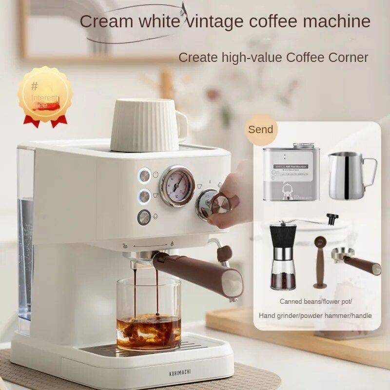 Compact Italian Espresso Coffee Maker Coffee Brewing Kitchen Color : White Compact Italian Espresso Coffee Maker Coffee Brewing Kitchen Color : White