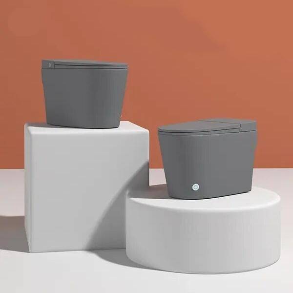 Compact Pulse Smart Electric Toilet with Dual-Flush Technology Home Electronics Smart Home Color : Linen Gray (350mm)|Elegant Black (350mm) Compact Pulse Smart Electric Toilet with Dual-Flush Technology Home Electronics Smart Home Color : Linen Gray (350mm)|Elegant Black (350mm)