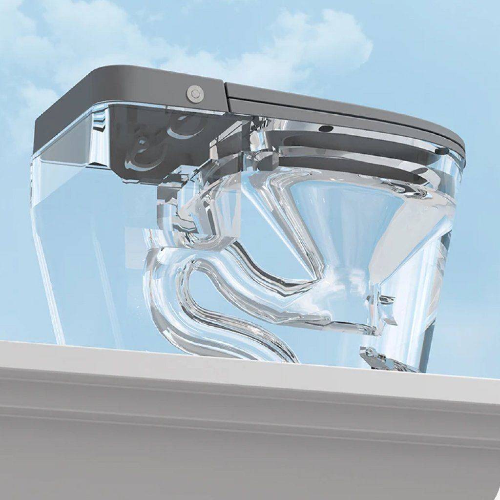 Compact Pulse Smart Electric Toilet with Dual-Flush Technology Home Electronics Smart Home Color : Linen Gray (350mm)|Elegant Black (350mm) Compact Pulse Smart Electric Toilet with Dual-Flush Technology Home Electronics Smart Home Color : Linen Gray (350mm)|Elegant Black (350mm)