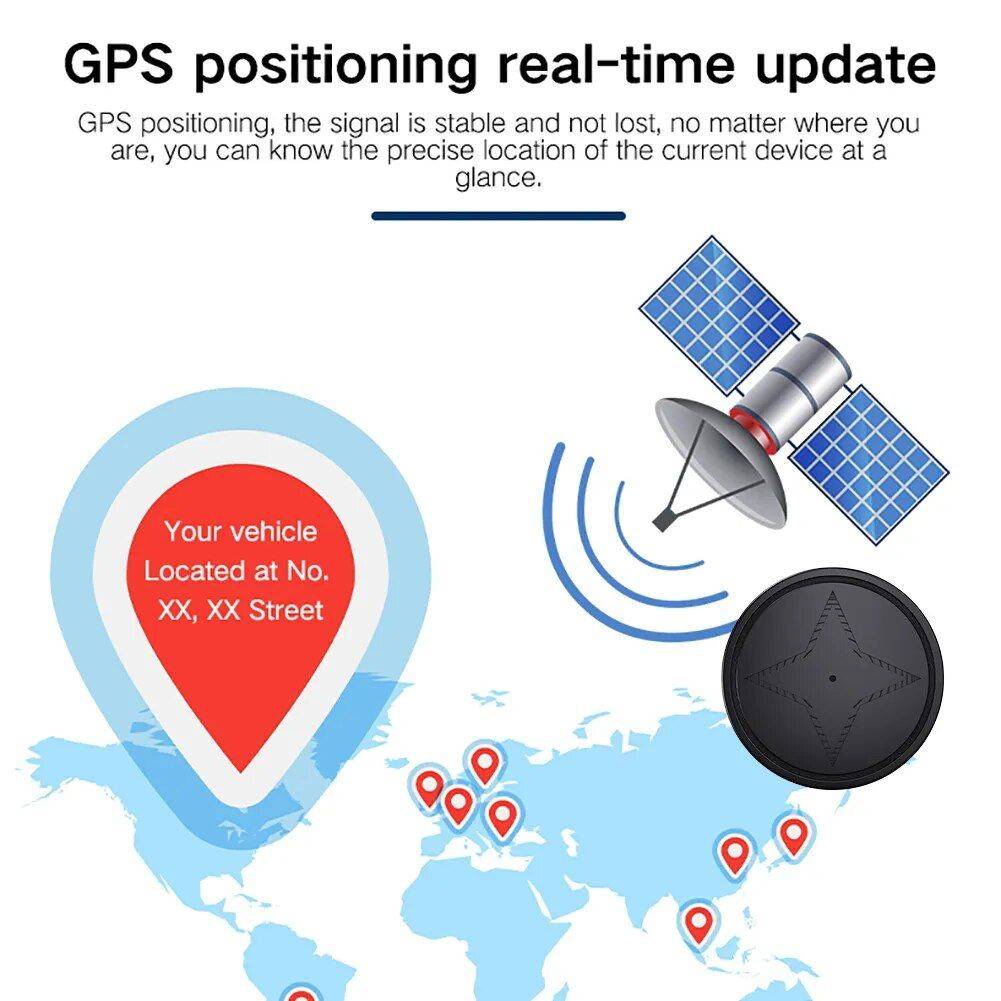 Compact Real-Time GPS Tracker: Vehicles, Pets, and Personal Locator Car Safety  