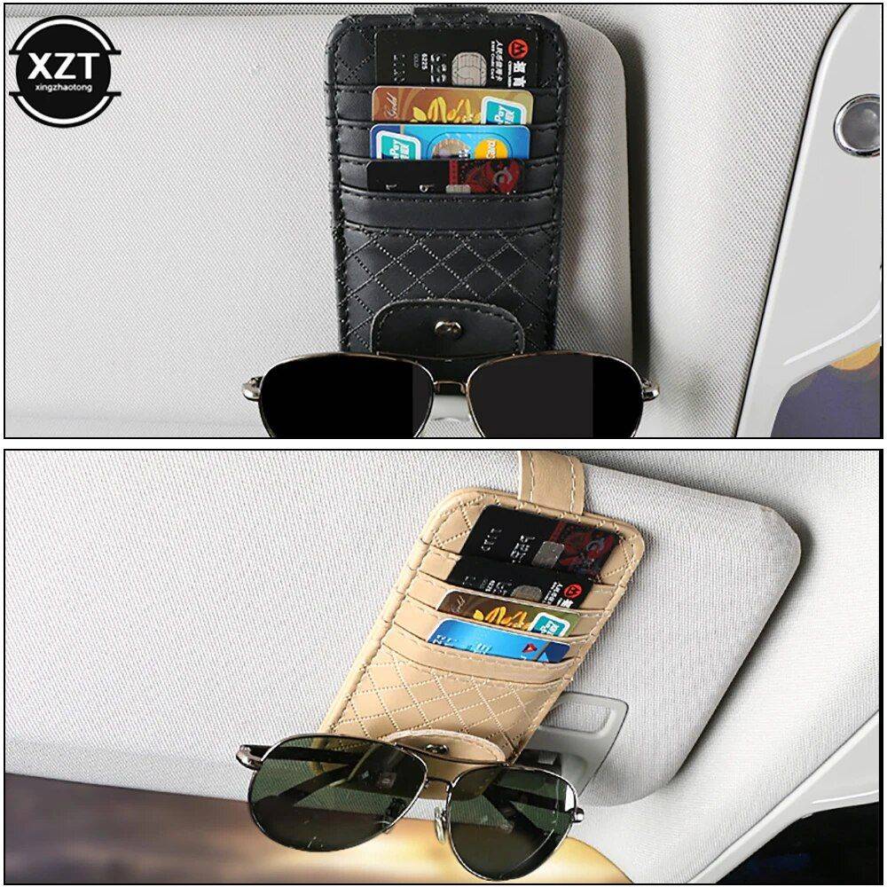 Compact Sun Visor Car Organizer for Essential Accessories Car Organizers Color : Black|Brown|Beige Compact Sun Visor Car Organizer for Essential Accessories Car Organizers Color : Black|Brown|Beige