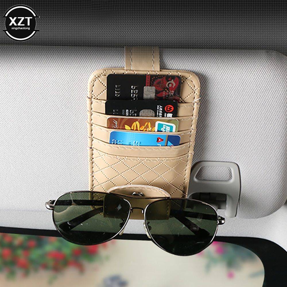 Compact Sun Visor Car Organizer for Essential Accessories Car Organizers Color : Black|Brown|Beige Compact Sun Visor Car Organizer for Essential Accessories Car Organizers Color : Black|Brown|Beige
