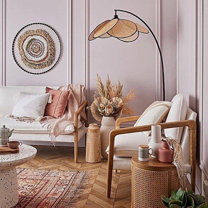 Contemporary Rattan Wicker Floor Lamp – Elegant Iron Lighting for Home Decor Floor Lamps Lighting Lampshade Color : floor lamp Contemporary Rattan Wicker Floor Lamp - Elegant Iron Lighting for Home Decor Floor Lamps Lighting Lampshade Color : floor lamp