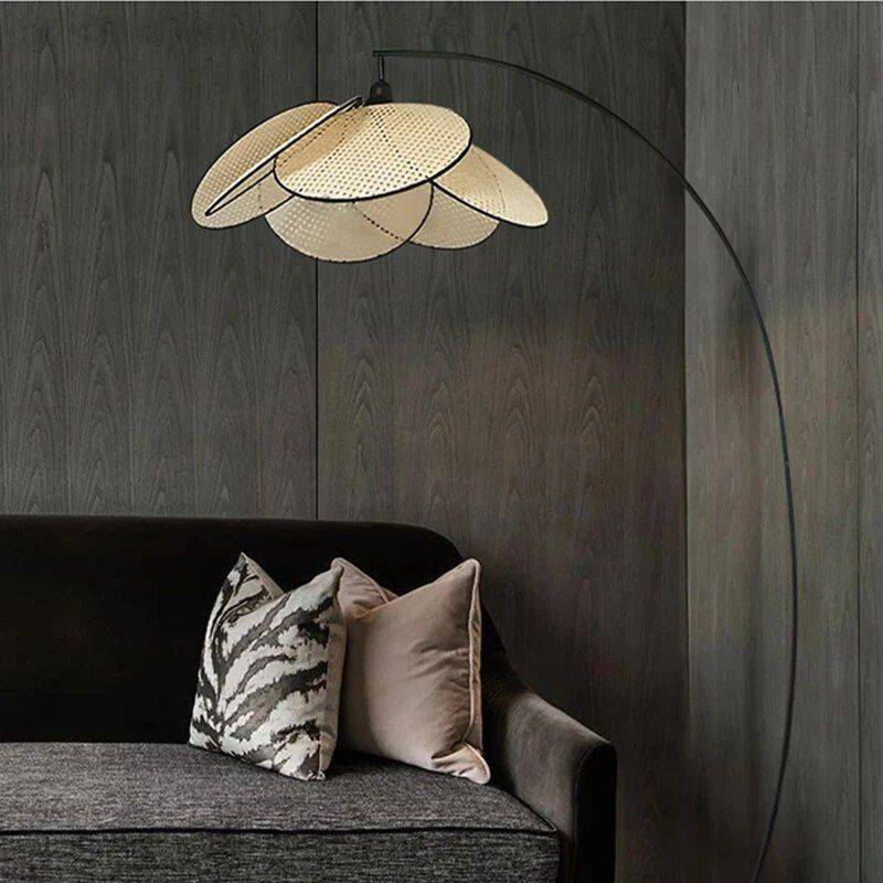 Contemporary Rattan Wicker Floor Lamp – Elegant Iron Lighting for Home Decor Floor Lamps Lighting Lampshade Color : floor lamp Contemporary Rattan Wicker Floor Lamp - Elegant Iron Lighting for Home Decor Floor Lamps Lighting Lampshade Color : floor lamp