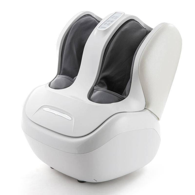 Deluxe Shiatsu Foot and Calf Massager with Heat and Air Compression Advanced Technologies Massage & Spa Gadgets Color: White Deluxe Shiatsu Foot and Calf Massager with Heat and Air Compression Advanced Technologies Massage & Spa Gadgets Color: White