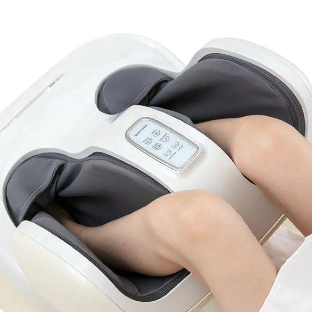 Deluxe Shiatsu Foot and Calf Massager with Heat and Air Compression Advanced Technologies Massage & Spa Gadgets Color : White Deluxe Shiatsu Foot and Calf Massager with Heat and Air Compression Advanced Technologies Massage & Spa Gadgets Color : White