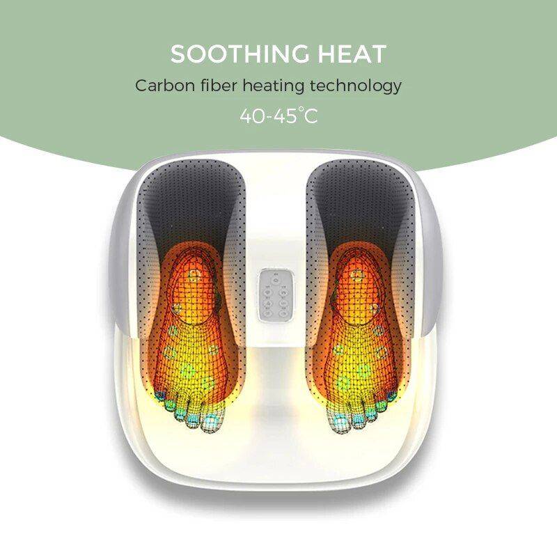 Deluxe Shiatsu Foot and Calf Massager with Heat and Air Compression Advanced Technologies Massage & Spa Gadgets Color : White Deluxe Shiatsu Foot and Calf Massager with Heat and Air Compression Advanced Technologies Massage & Spa Gadgets Color : White