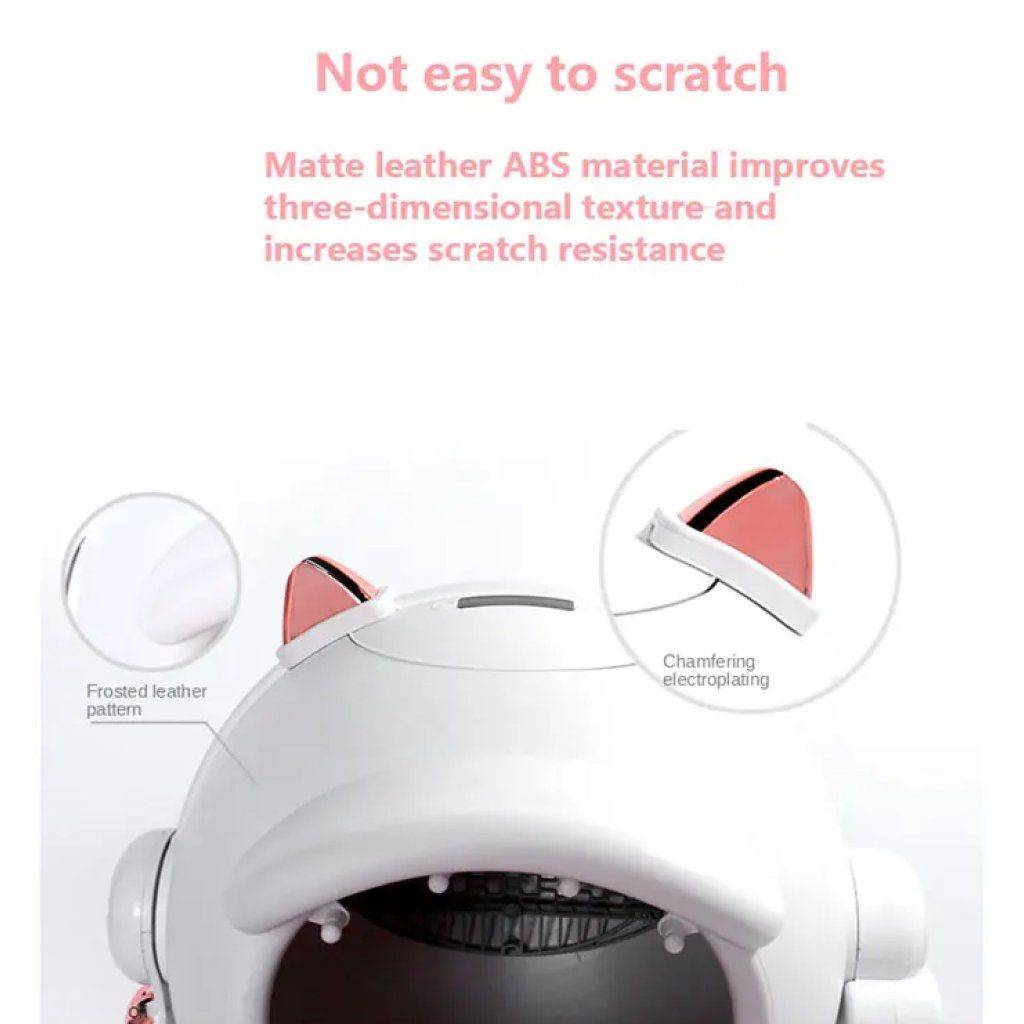 Deluxe Smart Cat Litter Box Pet Supplies Smart Litter Boxes Color : White 54x56cm|Gray 54x56cm 