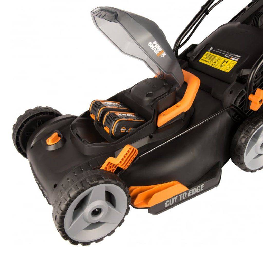 Efficient 40V Cordless 14″ Lawn Mower with Dual Batteries & Charger Lawn Mowers Patio, Lawn & Garden Efficient 40V Cordless 14