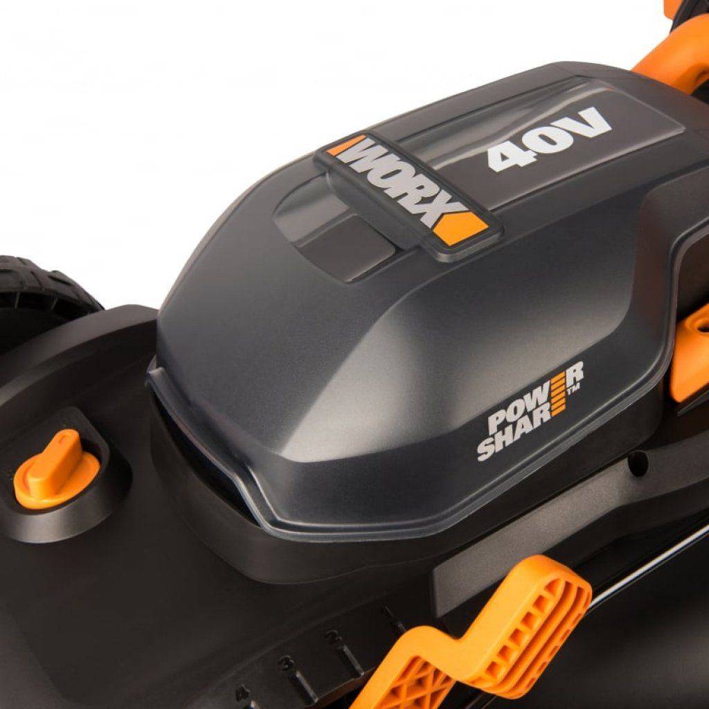 Efficient 40V Cordless 14″ Lawn Mower with Dual Batteries & Charger Lawn Mowers Patio, Lawn & Garden Efficient 40V Cordless 14