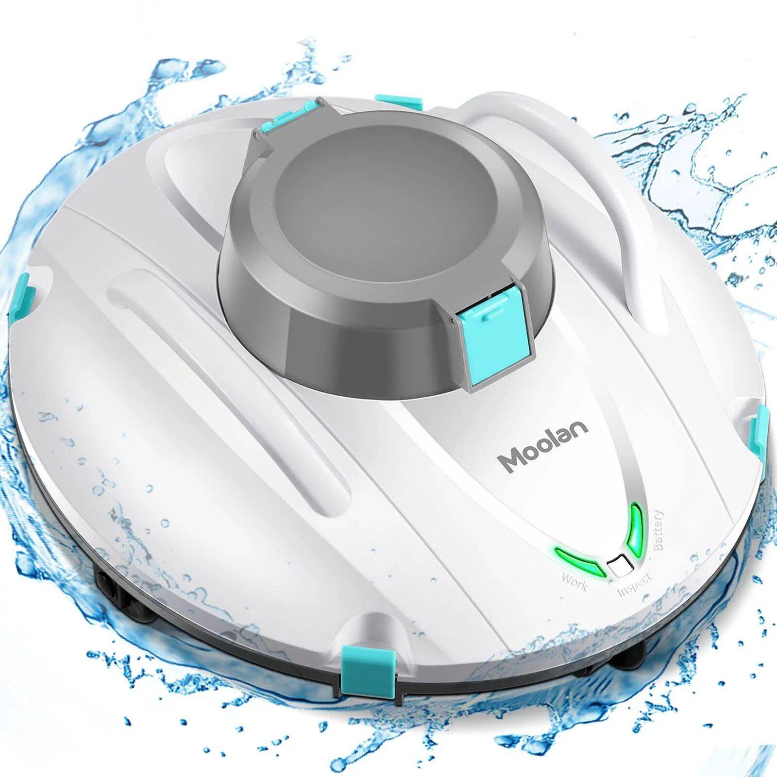 Efficient Cordless Robotic Pool Cleaner with Advanced Suction & Self-Parking Advanced Technologies Robots Efficient Cordless Robotic Pool Cleaner with Advanced Suction & Self-Parking Advanced Technologies Robots