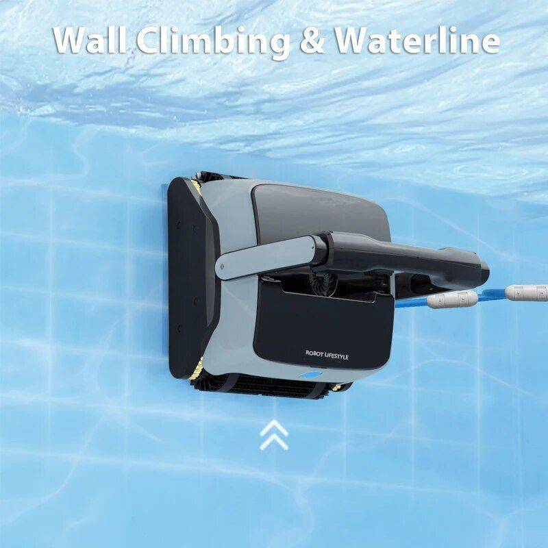 Efficient Robotic Pool Cleaner Automatic Vacuum with High Suction, Wall and Floor Cleaning Advanced Technologies Robots Color : Black Efficient Robotic Pool Cleaner Automatic Vacuum with High Suction, Wall and Floor Cleaning Advanced Technologies Robots Color : Black