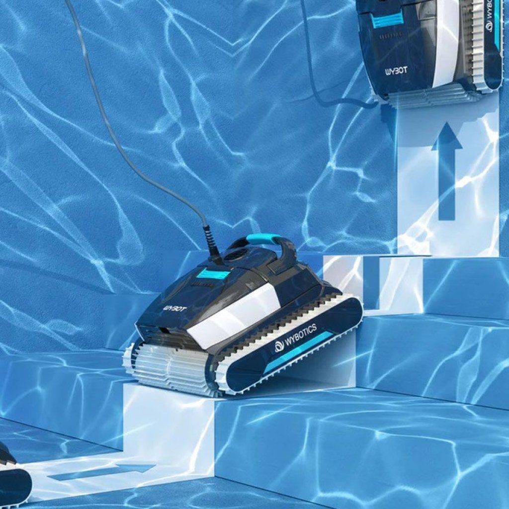 Efficient & Smart Swimming Pool Cleaner Electric, Wall-Climbing with Extended Cable Advanced Technologies Robots Color : Gray Efficient & Smart Swimming Pool Cleaner Electric, Wall-Climbing with Extended Cable Advanced Technologies Robots Color : Gray
