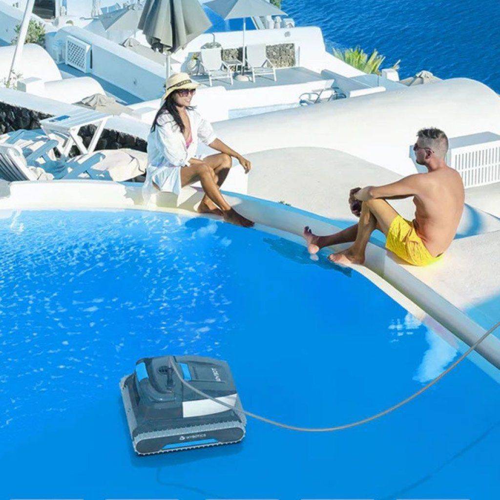 Efficient & Smart Swimming Pool Cleaner Electric, Wall-Climbing with Extended Cable Advanced Technologies Robots Color : Gray Efficient & Smart Swimming Pool Cleaner Electric, Wall-Climbing with Extended Cable Advanced Technologies Robots Color : Gray